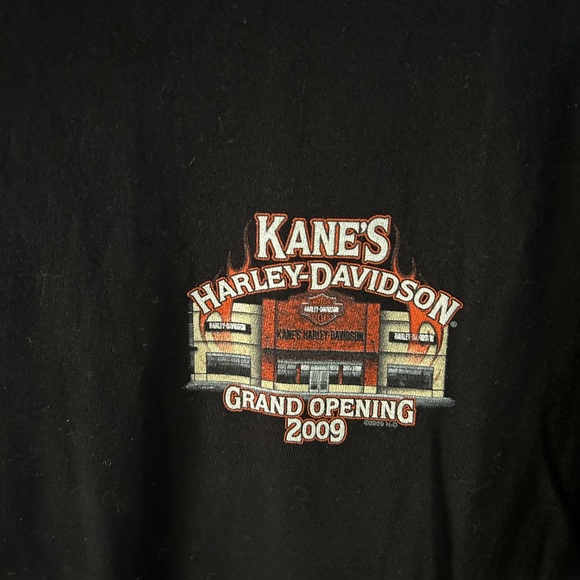 Men's 2009 Harley Davidson Kanes Kelowna, BC Grand Opening T-Shirt - Picture 3 of 4
